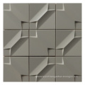 4X4 Square 3D Effect White Decorative Cement Color Mosaic Tiles for Floor